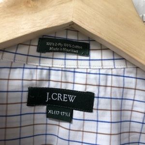 Chemise Longue Manches J.CREW Rayée Rouge Bleu - Taille XL, Occasion Très Bon État